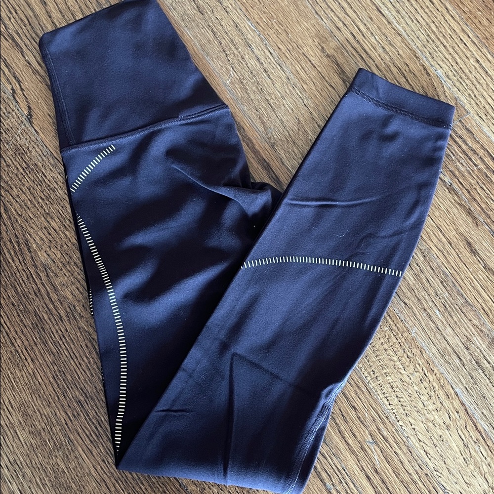 Brown Leggings with Gold Accents